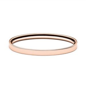 MVMT Rose Gold Ellipse Bangle